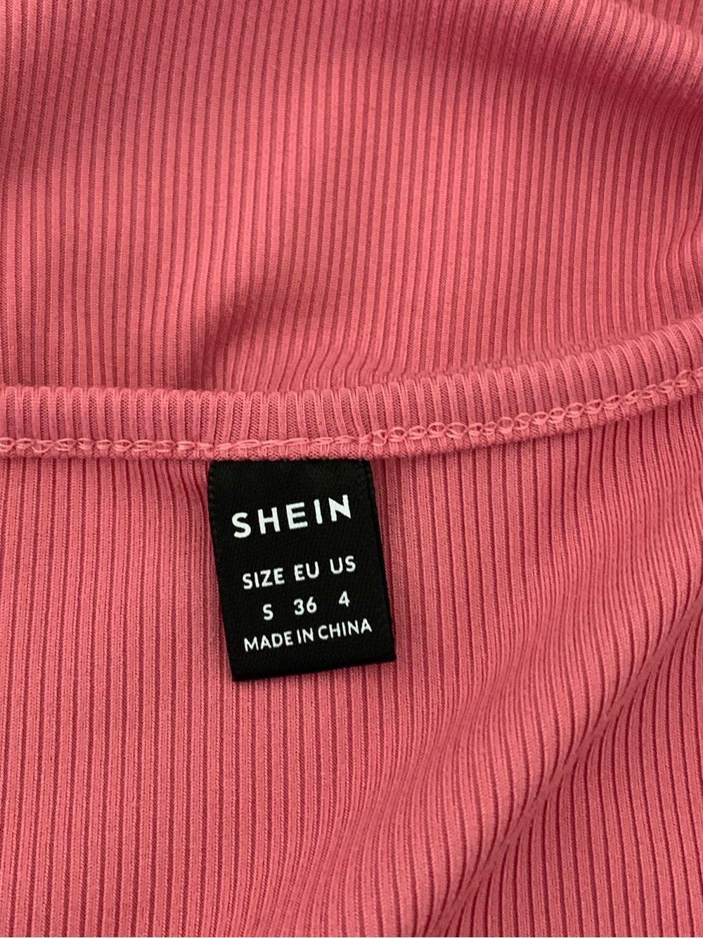 SHEIN Ribbed Short Sleeve Tee - Picture 3 of 3